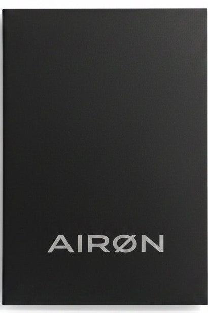 Fairway Notes notebook back cover with AIRON branding