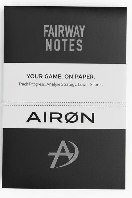 Fairway Notes notebook with Your Game On Paper band wrap